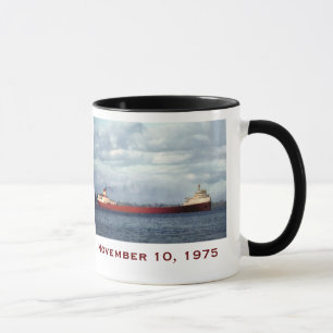 Caneca O Edmund Fitzgerald com Nomes da Tripulação