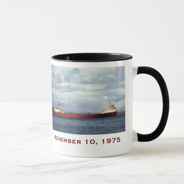 Caneca O Edmund Fitzgerald com Nomes da Tripulação (Direita)