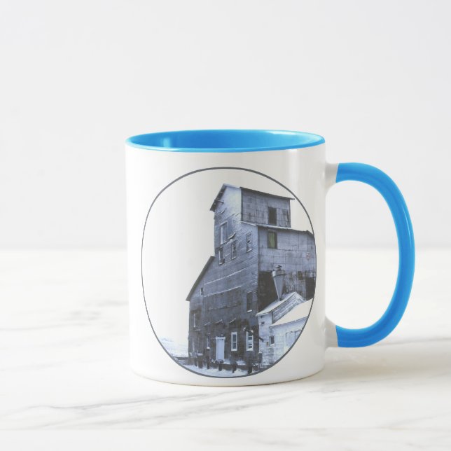 Caneca O Elevador Do Grão No Inverno (Direita)
