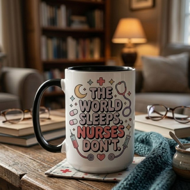 Caneca O Enfermeiro Do Sono Mundial Não Presente De Enfer (Criador carregado)