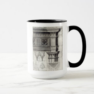 Caneca O Entablature e o capital góticos