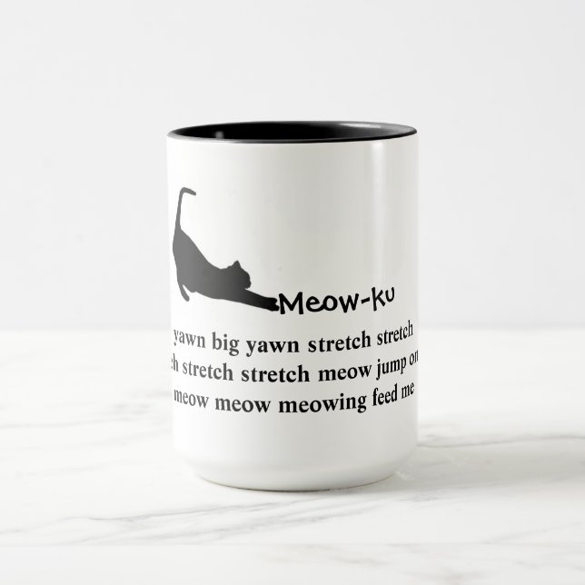 Caneca O estresse: Mug de Gato Meow-ku (Centro)