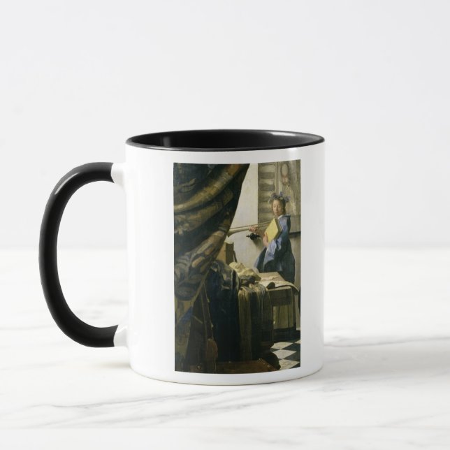 Caneca O estúdio do artista, c.1665-6 (Esquerda)