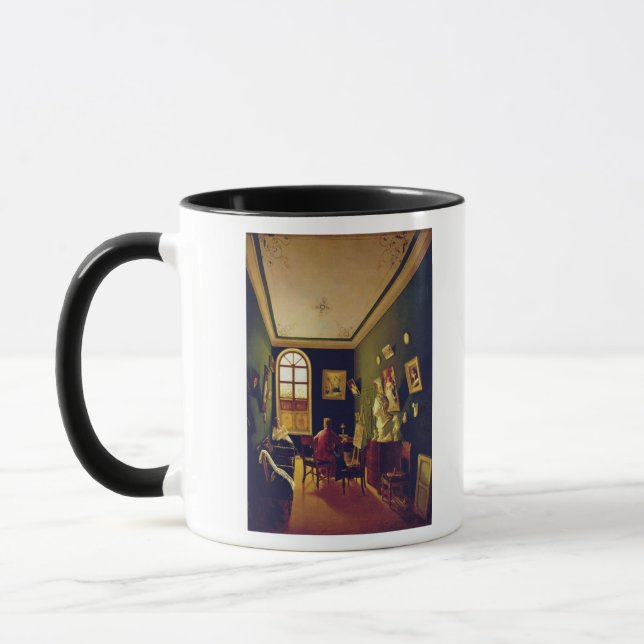 Caneca O estúdio do pintor, 1843 (Esquerda)