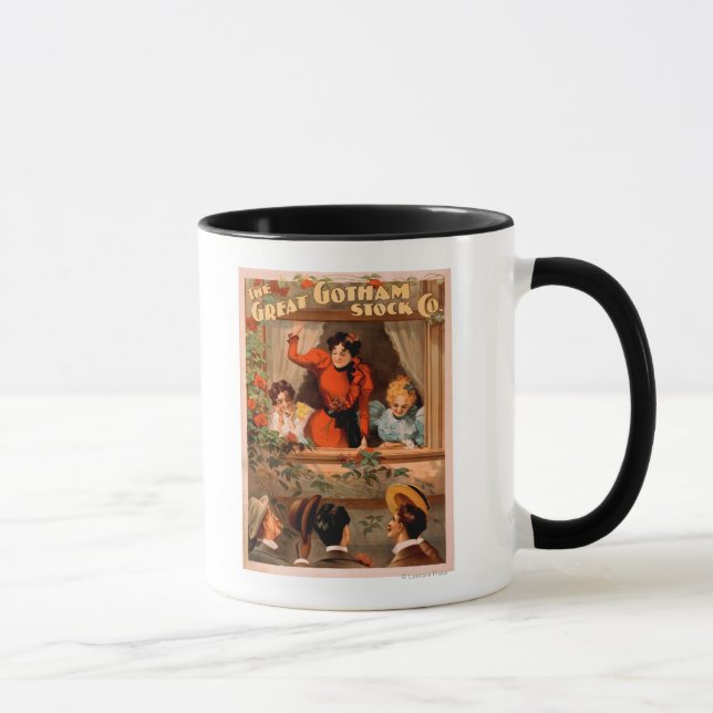 Caneca O Excelente de Teatro da Poster Gotham Stock Co. (Direita)
