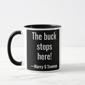 Caneca O fanfarrão para aqui! Harry S Truman