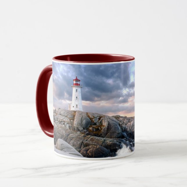 Caneca O Farol de Casca da Peggy (Frente Esquerda)