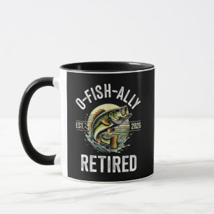 Caneca O-Fish-Ally Aposentado em 2026 Pescador Pesca