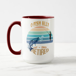 Caneca ☕ "O-Fish-Ally Recansado: Feliz Dia 2025!" 🌅
