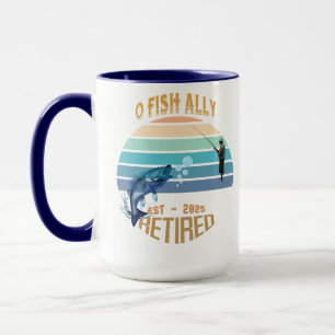 Caneca ☕ "O-Fish-Ally Recansado: Feliz Dia 2025!" 🌅