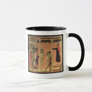 Caneca O Flagellation, do altarpiece de Maesta
