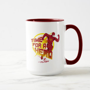 Caneca O Flash   Gráfico "Hora De Um Herói"