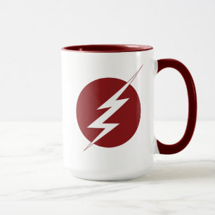 Caneca O Flash   Logotipo do parafuso de relâmpago