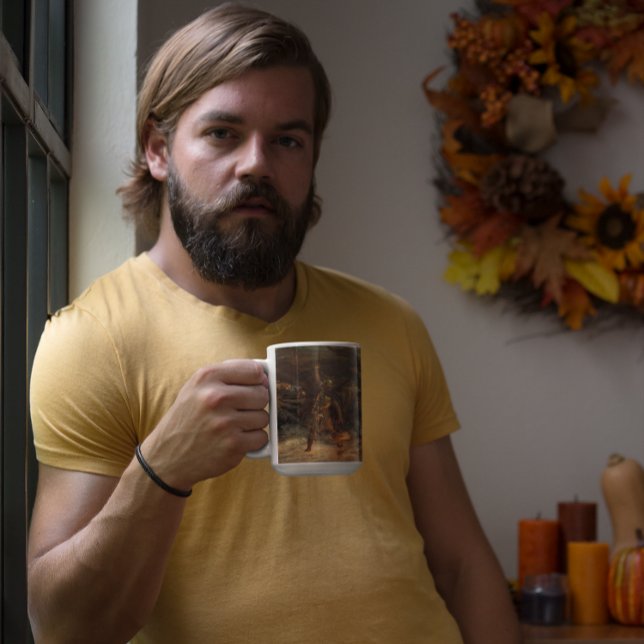 Caneca O Funeral de um Viking Frank Dicksee 1893 (Criador carregado)