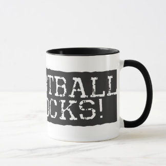 Caneca O futebol balança o vermelho