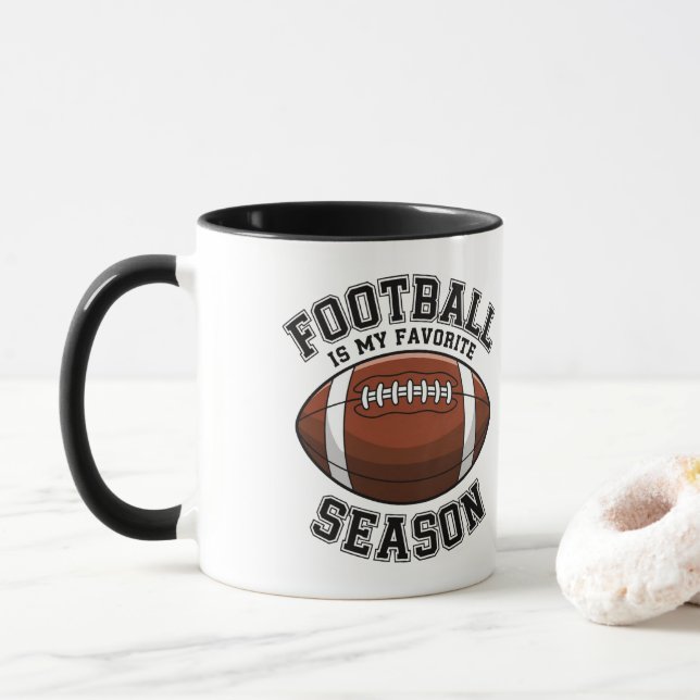 Caneca O futebol é a minha estação favorita (Com Donut)