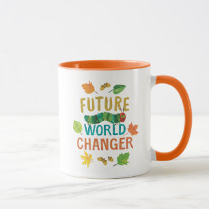 Caneca O Futuro Mundial da Lagarta, muito faminto,