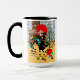 Caneca O galo português e as luzes do Natal