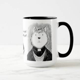 Caneca O gato bonito do ministro personalizado