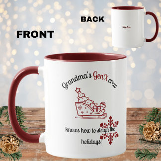 Caneca O General X Crew da vovó sabe como Dormir no Natal