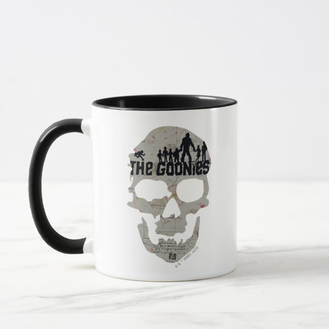 Caneca O Gráfico da Silhueta do Caveira dos Goonies (Esquerda)