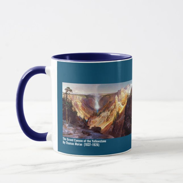 Caneca O Grande Canyon do Yellowstone - Thomas Moran (Esquerda)