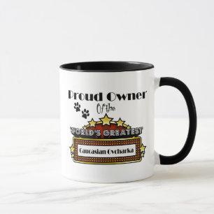 Caneca O grande Caucasian Ovcharka do mundo orgulhoso do