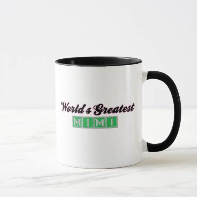Caneca O grande Mimi do mundo (verde) (Direita)