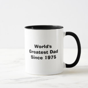 Caneca O grande pai do mundo desde 1975 - personalizado