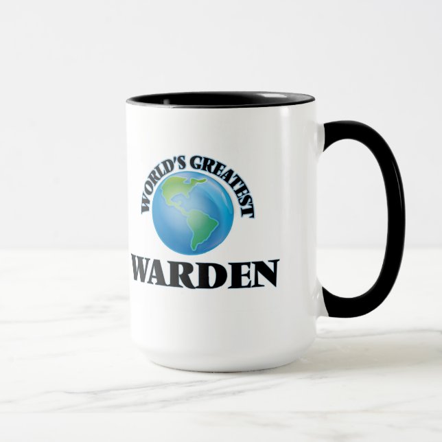 Caneca O grande Warden do mundo (Direita)