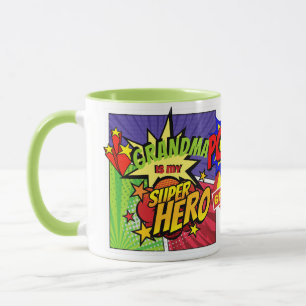 Caneca O GRANDMA É O MEU HERÓI DE HERÓI Personalizado
