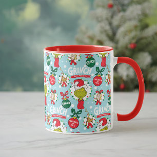 Caneca O Grinch   Padrão Feliz Wholidays