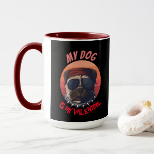 Caneca O Guerreiro Urbano PUG É MEU NAMORADOS