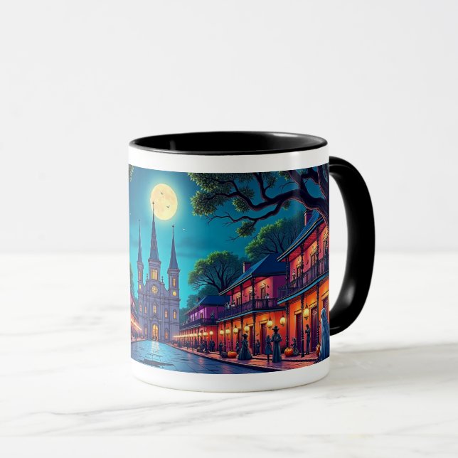 Caneca O Halloween de Nova Orleans (Frente Esquerda)