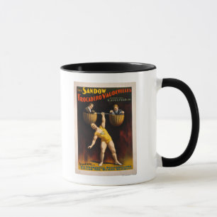Caneca O halterofilismo dos vaudevilles de Sandow