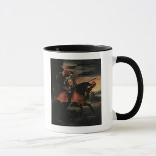 Caneca O imperador Charles V a cavalo