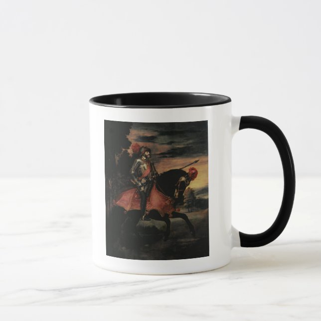 Caneca O imperador Charles V a cavalo (Direita)