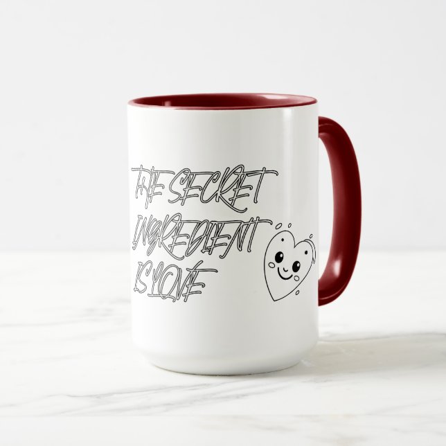 Caneca O Ingrediente Secreto é AMOR (Frente Esquerda)