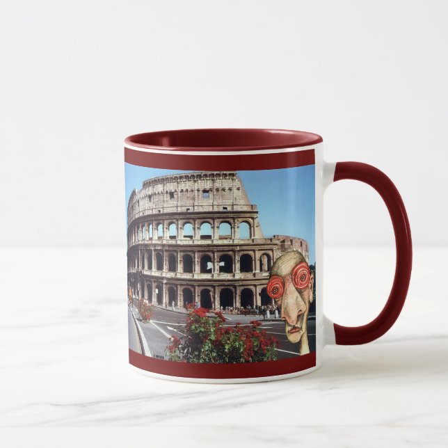 Caneca O Insomniac visita Roma Colisseum (Direita)