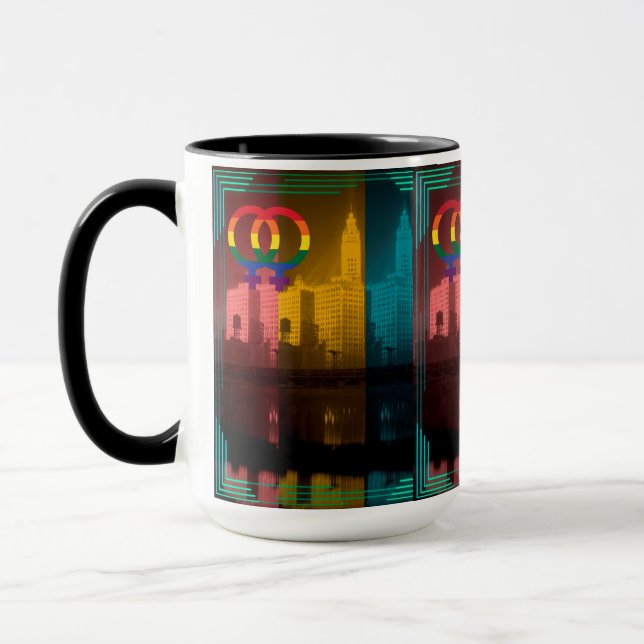 Caneca O interesse lésbico de Chicago, Wrigley Bldg, 1930 (Esquerda)