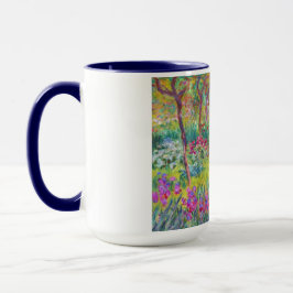Caneca O jardim da íris em Giverny Claude Monet legal,