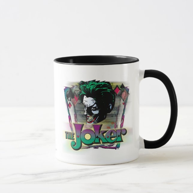 Caneca O Joker - Rosto e Logotipo (Direita)