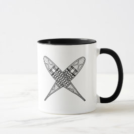 Caneca O lago longo está chamando - sapatos de neve