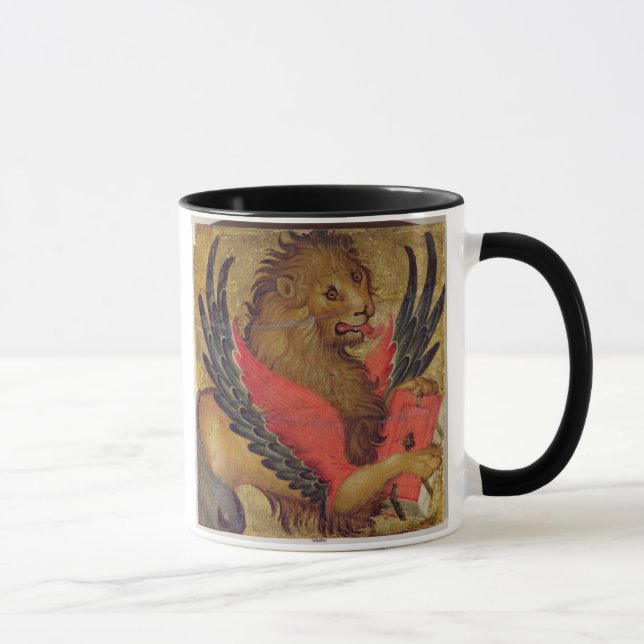 Caneca O leão de St Mark (óleo no painel) (Direita)