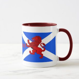Caneca O leão desenfreado de Scotland, bandeira de St
