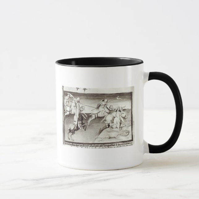 Caneca O líder Mongol, Hulagu, khan do Ilkhanate (Direita)