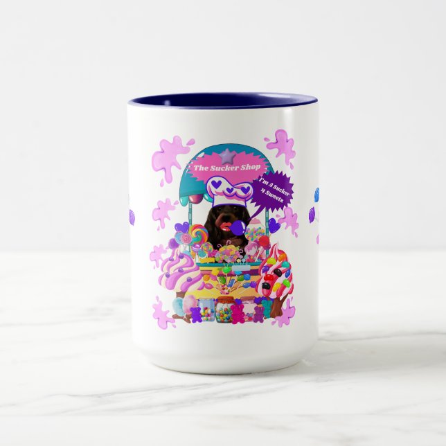 Caneca O Lollipop e o Candy Compram Coffee Mug (Centro)