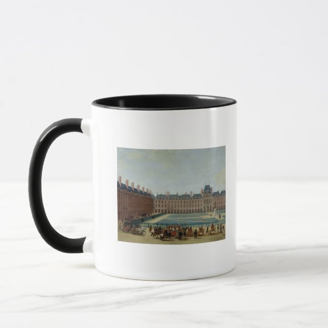 Caneca O lugar Royale com a carruagem real, c.1655 (Esquerda)