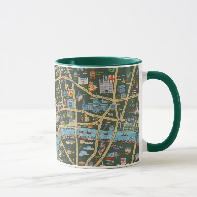 Caneca O Mapa Diário de Imagens do Telegraph de Londres (Direita)