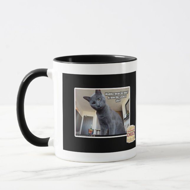 Caneca O meio de Wadya "obtem a ajuda"? (Esquerda)